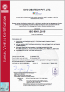 BureauVeritas ISO 9001 2015 Certificate